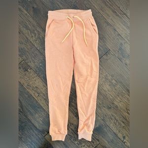 Sweatpants. Small. Peach. Never been worn.